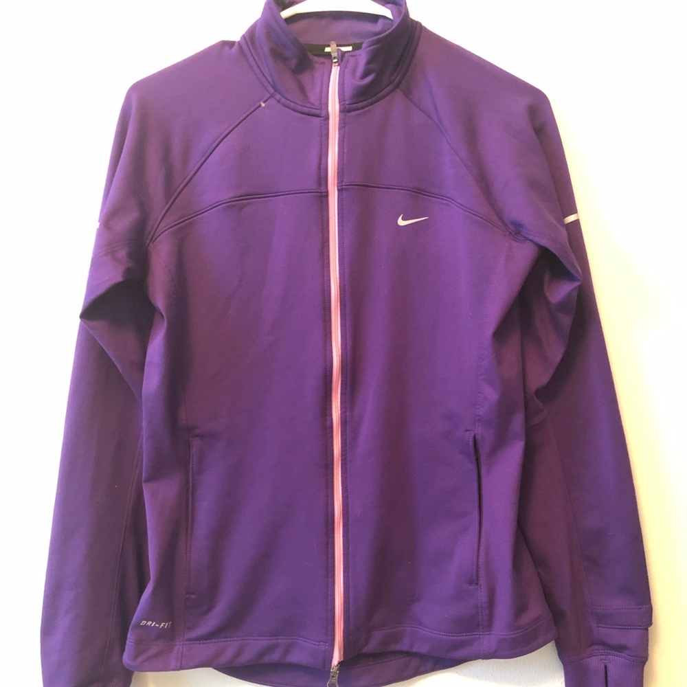 Nike purple zip up jacket